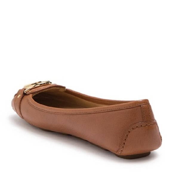 $59 NWT *FINAL PRICE* MICHAEL Michael Kors Fulton Metallic Logo Flat - Picture 3 of 9